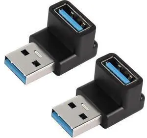 90 Degree USB 3.1 Adapter USB A Male to Female Right Angle Connector 10Gbps USB Type A 3.1 Data Transfer Converter Coupler OTG for PC Laptop Power Bnak 2Pcs 90 Degree USB 3.1 Adapter USB A Male to Female Right Angle Connector 10Gbps USB Type A 3.1 Data Transfer Converter Coupler OTG for PC Laptop Power Bnak 2Pcs