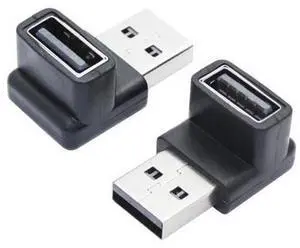2Pcs Right Angle USB 3.2 Male to Female Adapter 10Gbps, 90 Degree USB Type A 3.1 Data Transfer Extender Connector Support 3A Fast Charging, for Computer, Laptop, Mouse, Keyboard etc - (Down Angle) 2Pcs Right Angle USB 3.2 Male to Female Adapter 10Gbps, 90 Degree USB Type A 3.1 Data Transfer Extender Connector Support 3A Fast Charging, for Computer, Laptop, Mouse, Keyboard etc - (Down Angle)