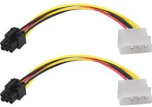 Vszerda 4Pin Molex Male to 6Pin PCI-E Male Graphics Card Power Cord Adapter,Molex to 6Pin,4-pin Molex to 6-pin PCI-E Express Cable Graphics Adapter Conversion Cable.(17cm/2Pack) Vszerda 4Pin Molex Male to 6Pin PCI-E Male Graphics Card Power Cord Adapter,Molex to 6Pin,4-pin Molex to 6-pin PCI-E Express Cable Graphics Adapter Conversion Cable.(17cm/2Pack)