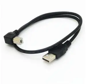 Vszerda 19inch USB b Right Angle 90 Degree Adapter High Speed Printer Cable Right Angle USB b Cable usb2.0 A Male to B Male Printer Scanner Cord with 480Mbps (Up Angle, 1.6Feet) Vszerda 19inch USB b Right Angle 90 Degree Adapter High Speed Printer Cable Right Angle USB b Cable usb2.0 A Male to B Male Printer Scanner Cord with 480Mbps (Up Angle, 1.6Feet)