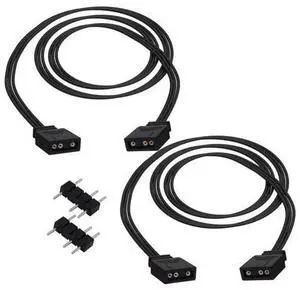 Vszerda ARGB Extension Cable 5V 3 Pin Addressable RGB Connector Adapter Extension Cable Synchronous Cord Wire for ARGB LED Fans-1M/3.3FT-2Pcs Vszerda ARGB Extension Cable 5V 3 Pin Addressable RGB Connector Adapter Extension Cable Synchronous Cord Wire for ARGB LED Fans-1M/3.3FT-2Pcs