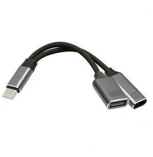 Vszerda USB-C Type-C Male to 480Mbps USB 2.0 Female OTG Adapter & 100W PD Power Charging Cable for Laptop Tablet Phone More Type C Devices Vszerda USB-C Type-C Male to 480Mbps USB 2.0 Female OTG Adapter & 100W PD Power Charging Cable for Laptop Tablet Phone More Type C Devices