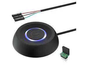 Vszerda PC Power Button, Desktop Power Button PC External Power Switch ON Off LED PC Power Supply Button SW Extension for Computer Motherboard Vszerda PC Power Button, Desktop Power Button PC External Power Switch ON Off LED PC Power Supply Button SW Extension for Computer Motherboard