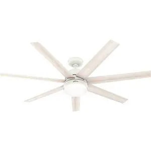 Hunter 60 inch WiFi Phenomenon Matte White Ceiling Fan with LED Light Kit and Wall Control Hunter 60 inch WiFi Phenomenon Matte White Ceiling Fan with LED Light Kit and Wall Control