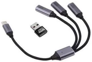 Vszerda USB 2.0 USB-C Splitter Y Cable USB Type-C 1 to 3 Hub Cable Split Adapter for for Laptop Desktop Phone Mouse Keyboard Printer Disk 27CM Vszerda USB 2.0 USB-C Splitter Y Cable USB Type-C 1 to 3 Hub Cable Split Adapter for for Laptop Desktop Phone Mouse Keyboard Printer Disk 27CM