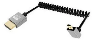Vszerda 4K Up Angle Micro HDMI to HDMI Coiled Cable 2.2FT, 270 Degree Short HDMI to Micro HDMI Cable, Spring Spiral Hdmi 2.0 Cord 4K@120Hz 18Gbps for Camera/Camcorder/HDTV/Tablet Vszerda 4K Up Angle Micro HDMI to HDMI Coiled Cable 2.2FT, 270 Degree Short HDMI to Micro HDMI Cable, Spring Spiral Hdmi 2.0 Cord 4K@120Hz 18Gbps for Camera/Camcorder/HDTV/Tablet
