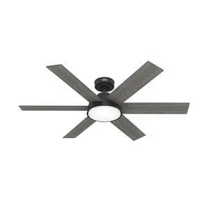 Hunter 52 inch Donatella Matte Black Ceiling Fan with LED Light Kit and Handheld Remote Hunter 52 inch Donatella Matte Black Ceiling Fan with LED Light Kit and Handheld Remote