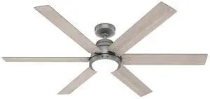 Hunter Fan Company 51883 Gravity Ceiling Fan, Matte Silver Hunter Fan Company 51883 Gravity Ceiling Fan, Matte Silver