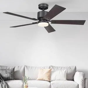 Noble Bronze 52 Inch 5 Blade Indoor Ceiling Fan, Ideal for Bedrooms and Living Rooms, Quiet DC Motor, LED Light with Remote Noble Bronze 52 Inch 5 Blade Indoor Ceiling Fan, Ideal for Bedrooms and Living Rooms, Quiet DC Motor, LED Light with Remote