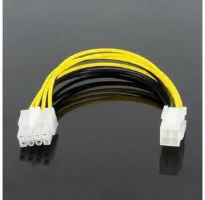 ATX 4 Pin Female to 8 Pin Male EPS Power Cable Cord Adapter PC Motherboard CPU Power Supply Line Extension Cable ATX 4 Pin Female to 8 Pin Male EPS Power Cable Cord Adapter PC Motherboard CPU Power Supply Line Extension Cable
