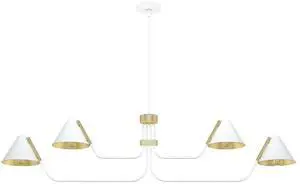 Hunter Fan Company 19207 Grove Isle Chandelier, Matte White Hunter Fan Company 19207 Grove Isle Chandelier, Matte White