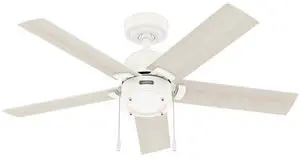 Hunter Fan Company 51708 Erling Ceiling Fan, Matte White, 14.04x44x44 Hunter Fan Company 51708 Erling Ceiling Fan, Matte White, 14.04x44x44
