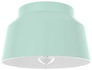 Hunter - Cranbrook 1-Light Mint, Medium Size Flush Mount Light, Dimmable, Modern Style, Bell Shaped, for Bedrooms, Kitchens, Foyers, Bathrooms - 19171 Hunter - Cranbrook 1-Light Mint, Medium Size Flush Mount Light, Dimmable, Modern Style, Bell Shaped, for Bedrooms, Kitchens, Foyers, Bathrooms - 19171