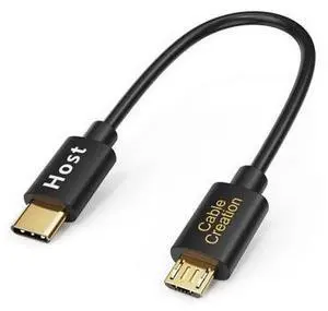Short Micro USB to USB C Cable 0.65 FT, 2-Pack OTG 480Mbps Type C to MicroUSB Cord Compatible with MacBook Pro Air Galaxy S22 Pixel 5 & More, 0.2M Black Short Micro USB to USB C Cable 0.65 FT, 2-Pack OTG 480Mbps Type C to MicroUSB Cord Compatible with MacBook Pro Air Galaxy S22 Pixel 5 & More, 0.2M Black