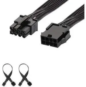 Vszerda 8 Pin PCI Express Power Extension Cable (2 Pack), Durable PCIe Power Extension Cable, 12 inch Vszerda 8 Pin PCI Express Power Extension Cable (2 Pack), Durable PCIe Power Extension Cable, 12 inch