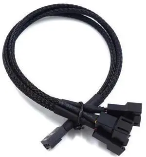 Case Fan 3pin 1 to 3 Splitter Cable Hub Adpater,Motherboard 3-pin Fan Sleeved Braided Y Splitter Internal Power Extension Cable for Computer CPU/Case Fan 1x3 Converter - 10 inches Case Fan 3pin 1 to 3 Splitter Cable Hub Adpater,Motherboard 3-pin Fan Sleeved Braided Y Splitter Internal Power Extension Cable for Computer CPU/Case Fan 1x3 Converter - 10 inches