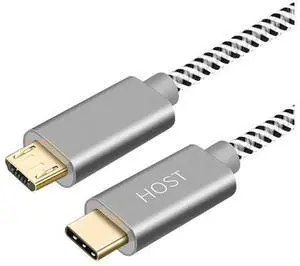 Micro USB to USB C Cable 6.6 FT, Braided USB C to Micro USB OTG Cable, Type C to USB Micro Compatible with Raspberry Pi Zero MacBook Pro Air S22 Pixel, etc, 2M Space Gray Micro USB to USB C Cable 6.6 FT, Braided USB C to Micro USB OTG Cable, Type C to USB Micro Compatible with Raspberry Pi Zero MacBook Pro Air S22 Pixel, etc, 2M Space Gray
