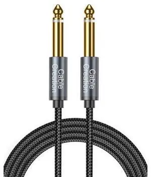 1/4 Instrument Guitar Cable (10FT/3M), Nylon Braid 6.35mm TS Straight Male to Male for Electric Guitar, Bass, Keyboard, Mixer, Amplifier, Amp, Speaker, Equalizer 1/4 Instrument Guitar Cable (10FT/3M), Nylon Braid 6.35mm TS Straight Male to Male for Electric Guitar, Bass, Keyboard, Mixer, Amplifier, Amp, Speaker, Equalizer