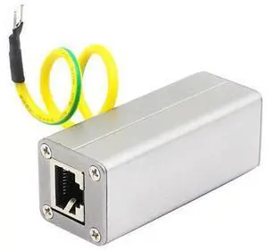 Vszerda RJ45 Ethernet Network Surge Protector Outdoor Arrester Protection Device for POE Switch Camera SPD Protection Suppressor Vszerda RJ45 Ethernet Network Surge Protector Outdoor Arrester Protection Device for POE Switch Camera SPD Protection Suppressor