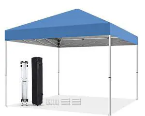 Nova Microdermabrasion 10 X 10ft Pop Up Canopy Tent Easy Set up Outdoor Instant Straight Legs Portable Gazebo Shelter with Wheeled Bag for Camp Beach Patio and Garden (Blue) Nova Microdermabrasion 10 X 10ft Pop Up Canopy Tent Easy Set up Outdoor Instant Straight Legs Portable Gazebo Shelter with Wheeled Bag for Camp Beach Patio and Garden (Blue)