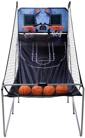 Nova Microdermabrasion Foldable Indoor Basketball Arcade Game Double Shot 2 Player W/ 4 Balls, Electronic Scoreboard and Inflation Pump Nova Microdermabrasion Foldable Indoor Basketball Arcade Game Double Shot 2 Player W/ 4 Balls, Electronic Scoreboard and Inflation Pump