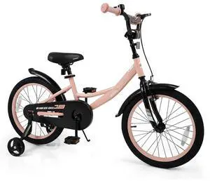 COSTWAY Kids Bike, 12 14 16 18 Inch Toddler Bicycle with Removable Training Wheels, Dual Brakes, Adjustable Seat & Handlebar Height, Girls & Boys Bikes for 3-8 Years Old COSTWAY Kids Bike, 12 14 16 18 Inch Toddler Bicycle with Removable Training Wheels, Dual Brakes, Adjustable Seat & Handlebar Height, Girls & Boys Bikes for 3-8 Years Old