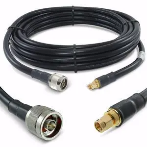 Proxicast 25 ft SMA Male to N Male Premium 400 Series Low-Loss Coax Cable (50 Ohm) for 4G LTE, 5G Modems/Routers, Ham, ADS-B, GPS to Antenna or Surge Arrester Use (Not for TV or WiFi) (ANT-140-420-25) Proxicast 25 ft SMA Male to N Male Premium 400 Series Low-Loss Coax Cable (50 Ohm) for 4G LTE, 5G Modems/Routers, Ham, ADS-B, GPS to Antenna or Surge Arrester Use (Not for TV or WiFi) (ANT-140-420-25)