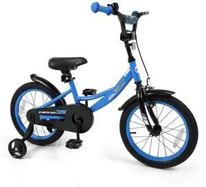 COSTWAY Kids Bike, 12 14 16 18 Inch Toddler Bicycle with Removable Training Wheels, Dual Brakes, Adjustable Seat & Handlebar Height, Girls & Boys Bikes for 3-8 Years Old COSTWAY Kids Bike, 12 14 16 18 Inch Toddler Bicycle with Removable Training Wheels, Dual Brakes, Adjustable Seat & Handlebar Height, Girls & Boys Bikes for 3-8 Years Old