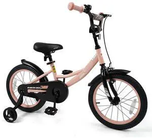 COSTWAY Kids Bike, 12 14 16 18 Inch Toddler Bicycle with Removable Training Wheels, Dual Brakes, Adjustable Seat & Handlebar Height, Girls & Boys Bikes for 3-8 Years Old COSTWAY Kids Bike, 12 14 16 18 Inch Toddler Bicycle with Removable Training Wheels, Dual Brakes, Adjustable Seat & Handlebar Height, Girls & Boys Bikes for 3-8 Years Old