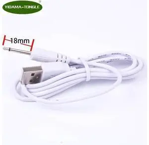 USB to DC 2.5mm Audio Jack Adapter Cable DC Power 2 Pole 18mm Long jack Cord White Charging cable 100cm USB to DC 2.5mm Audio Jack Adapter Cable DC Power 2 Pole 18mm Long jack Cord White Charging cable 100cm