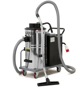 Industrial Wet/Dry Vacuum Cleaner with HEPA Filter, 24 Hour Operation, 7 Peak HP, 223.5 CFM, 14.5 Gallon Stainless Steel Tank, 220V 3-Phase Ideal for Factories, Warehouses & Auto Shops Industrial Wet/Dry Vacuum Cleaner with HEPA Filter, 24 Hour Operation, 7 Peak HP, 223.5 CFM, 14.5 Gallon Stainless Steel Tank, 220V 3-Phase Ideal for Factories, Warehouses & Auto Shops