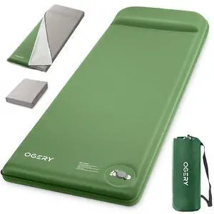 OGERY Self-Inflating Sleeping Pad with Built-in Foot Pump, 3" Memory Camping Mattress Pad, Quiet & 9.5 R-Value Insulated Sleeping Mat Camping Essential Gear for Car Tent Camping OGERY Self-Inflating Sleeping Pad with Built-in Foot Pump, 3" Memory Camping Mattress Pad, Quiet & 9.5 R-Value Insulated Sleeping Mat Camping Essential Gear for Car Tent Camping