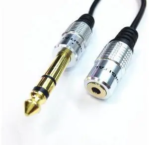 Audio Aux 6.35mm 1/4" Male To 3.5mm Female 1/8" Stereo Headphone Plug Adapter Converter Cable 0.3m Audio Aux 6.35mm 1/4" Male To 3.5mm Female 1/8" Stereo Headphone Plug Adapter Converter Cable 0.3m