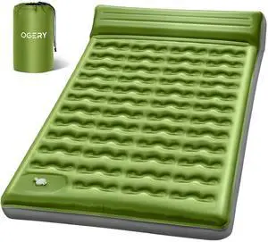OGERY Sleeping Pad, Ultralight Inflatable Sleeping Pad for Camping with Pillow Built-in Foot Pump, 6" Extra-Thick Reinforced Camping Mattress for Hiking, Backpacking,Tent OGERY Sleeping Pad, Ultralight Inflatable Sleeping Pad for Camping with Pillow Built-in Foot Pump, 6" Extra-Thick Reinforced Camping Mattress for Hiking, Backpacking,Tent
