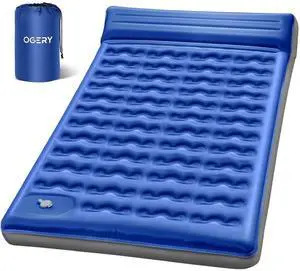 OGERY Sleeping Pad, Ultralight Inflatable Sleeping Pad for Camping with Pillow Built-in Foot Pump, 6" Extra-Thick Reinforced Camping Mattress for Hiking, Backpacking,Tent OGERY Sleeping Pad, Ultralight Inflatable Sleeping Pad for Camping with Pillow Built-in Foot Pump, 6" Extra-Thick Reinforced Camping Mattress for Hiking, Backpacking,Tent