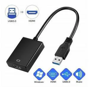USB3.0 To HDMI Bus Adapter Cable Male To Female Converter for PC Computer Laptop HDTV Monitor Projector USB3.0 To HDMI Bus Adapter Cable Male To Female Converter for PC Computer Laptop HDTV Monitor Projector