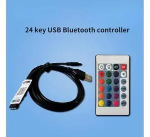 DC 4.5-26V USB LED Strip RGB Controller Bluetooth with infrared 24keys remote control for For 2835 5050 RGB LED Strip light DC 4.5-26V USB LED Strip RGB Controller Bluetooth with infrared 24keys remote control for For 2835 5050 RGB LED Strip light