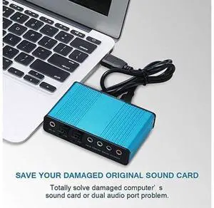6 Channel External Sound Card 5.1/7.1 Surround Sound USB 2.0 External Optical S/PDIF Audio Adapter For PC Laptop High-fidelity 6 Channel External Sound Card 5.1/7.1 Surround Sound USB 2.0 External Optical S/PDIF Audio Adapter For PC Laptop High-fidelity