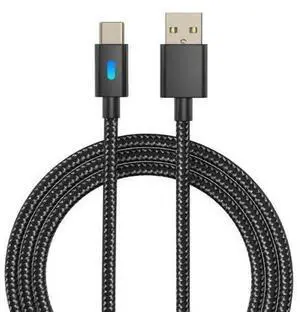 For PS5 USB Charging Cable Type-C Braided Cable with Indicator Light, Data Cable Data Transmission, Cable Length 3 Meters For PS5 USB Charging Cable Type-C Braided Cable with Indicator Light, Data Cable Data Transmission, Cable Length 3 Meters