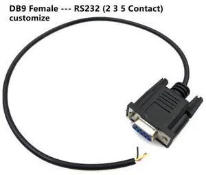 DB9 serial port cable single male and female RS232 connection cable 485 wire 38 pin 9-pin COM port 235 terminal wire 3-core DB9 serial port cable single male and female RS232 connection cable 485 wire 38 pin 9-pin COM port 235 terminal wire 3-core