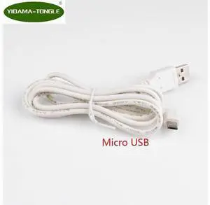 DC Power Plug USB Convert To Micro USB L Shape White Right Angle Jack With Cord Connector Cable DC Power Plug USB Convert To Micro USB L Shape White Right Angle Jack With Cord Connector Cable