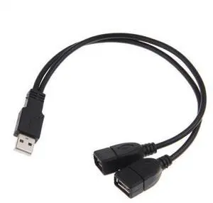 2 Port USB2.0 Hub USB 2.0 Male To 2 Dual USB Female Jack Splitter Hub Power Cord Adapter for PC Phone Laptop Cable 2 Port USB2.0 Hub USB 2.0 Male To 2 Dual USB Female Jack Splitter Hub Power Cord Adapter for PC Phone Laptop Cable