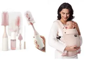 Momcozy Bottle Brush Kit & Breathable Mesh Baby Carrier Momcozy Bottle Brush Kit & Breathable Mesh Baby Carrier