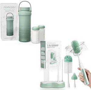 Momcozy 22oz Portable Breast Milk Cooler for Outdoor & Momcozy 7 in 1 Electric Bottle Brush Kit Momcozy 22oz Portable Breast Milk Cooler for Outdoor & Momcozy 7 in 1 Electric Bottle Brush Kit