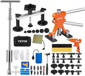VEVOR 73 PCS Dent Repair Kit, Auto Car Body Paintless Dent Removal Tool Kit, Golden Lifter, Bridge Puller, Slide Hammer Tool Kit for Automobile Body, Washing Machine, Refrigerator VEVOR 73 PCS Dent Repair Kit, Auto Car Body Paintless Dent Removal Tool Kit, Golden Lifter, Bridge Puller, Slide Hammer Tool Kit for Automobile Body, Washing Machine, Refrigerator