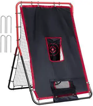 Baseball and Softball Rebounder Net, PitchBack Baseball Pitching Net, Volleyball Pitch Return Trainer Rebound Net with Pitching Target, All Angle Fielding Rebound Net for Grounders Pop Flies Baseball and Softball Rebounder Net, PitchBack Baseball Pitching Net, Volleyball Pitch Return Trainer Rebound Net with Pitching Target, All Angle Fielding Rebound Net for Grounders Pop Flies