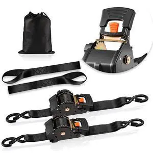 VEVOR Retractable Ratchet Straps, 2 in x 10 ft, Tie Down Straps with S Hooks, 3033 lbs Break Strength, 2 Soft Loops, Tie Down Ratcheting for Moving, Trailers, Motorcycles, Kayaks, Car Roof, 2 Pack VEVOR Retractable Ratchet Straps, 2 in x 10 ft, Tie Down Straps with S Hooks, 3033 lbs Break Strength, 2 Soft Loops, Tie Down Ratcheting for Moving, Trailers, Motorcycles, Kayaks, Car Roof, 2 Pack