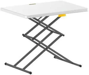 28 inch Small Folding Table, One-Hand Height Adjustment, 3 Heights, Lowering Lever, Instalift, Portable Side Table for Tv Tray, Dining, Kitchen, No Assembly, Granite White Zeta X1 Apex 28 inch Small Folding Table, One-Hand Height Adjustment, 3 Heights, Lowering Lever, Instalift, Portable Side Table for Tv Tray, Dining, Kitchen, No Assembly, Granite White Zeta X1 Apex