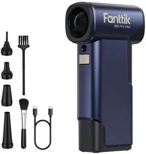 B10 Pro Max Electric Air Duster, 130000RPM Brushless Motor, Compressed Air Duster, 6 Gears Adjustable, One-tap Booster, 28.8Wh Rechargeable Battery, Electric Duster for PC, Car (Navy Blue) B10 Pro Max Electric Air Duster, 130000RPM Brushless Motor, Compressed Air Duster, 6 Gears Adjustable, One-tap Booster, 28.8Wh Rechargeable Battery, Electric Duster for PC, Car (Navy Blue)