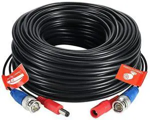 Hiseeu 100Ft/30M Al-in-One Camera Video Power Cable for Surveillance CCTV Security System with Free BNC RCA Connector Hiseeu 100Ft/30M Al-in-One Camera Video Power Cable for Surveillance CCTV Security System with Free BNC RCA Connector